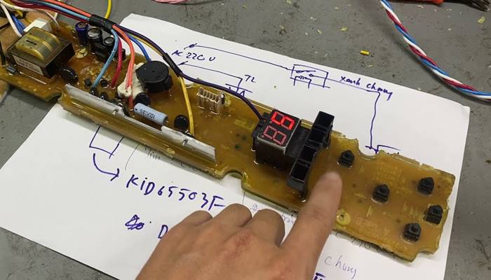 Quy trình sửa board máy giặt Sharp uy tín Quy trình sửa board máy giặt Sharp uy tín