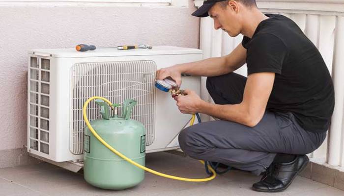 Sử dụng đồng hồ kiểm tra gas máy lạnh Sử dụng đồng hồ kiểm tra gas máy lạnh
