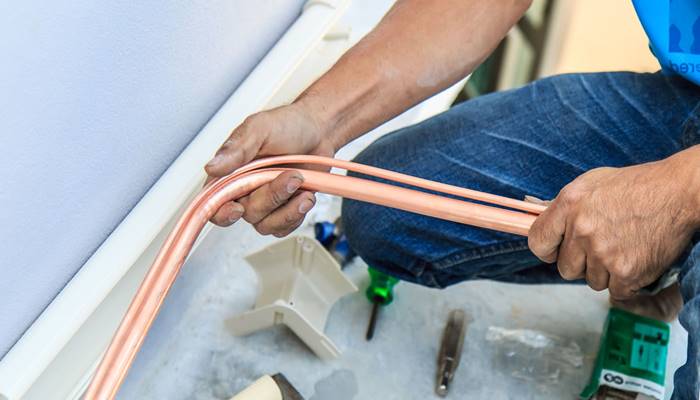 Do ống đồng bị gập, móp méo Do ống đồng bị gập, móp méo