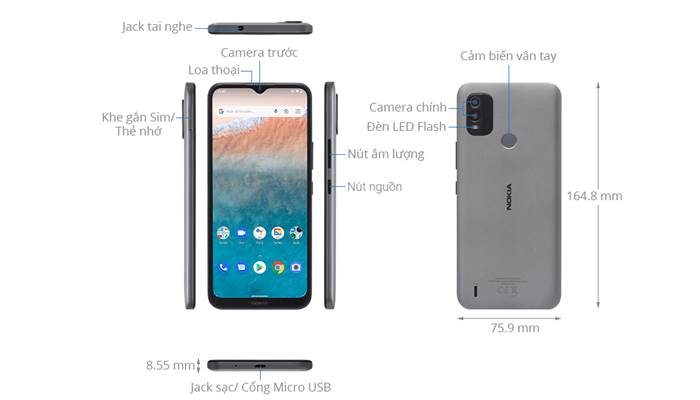 Điện thoại Nokia C21 Plus 32GB Điện thoại Nokia C21 Plus 32GB