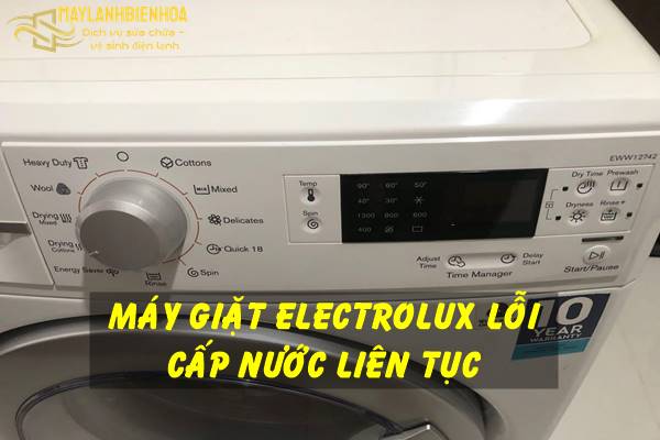 Lỗi máy giặt Electrolux cấp nước liên tục