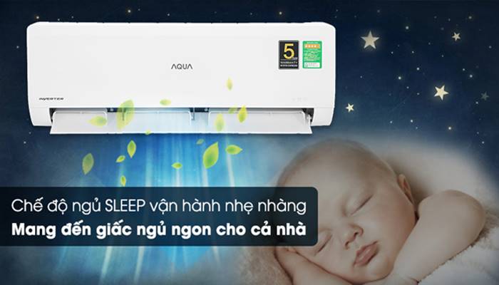 Chế độ Comfort Sleep của máy lạnh Aqua Chế độ Comfort Sleep của máy lạnh Aqua