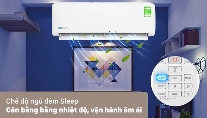 Chế độ Comfort Sleep của máy lạnh Casper Chế độ Comfort Sleep của máy lạnh Casper