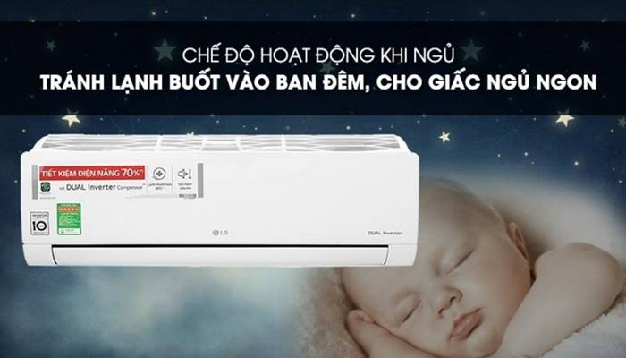 Chế độ Comfort Sleep của máy lạnh LG Chế độ Comfort Sleep của máy lạnh LG