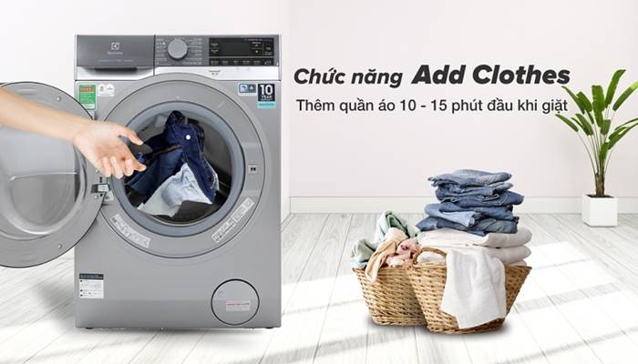 Chức năng Add Clothes - thêm quần áo khi giặt Chức năng Add Clothes - thêm quần áo khi giặt