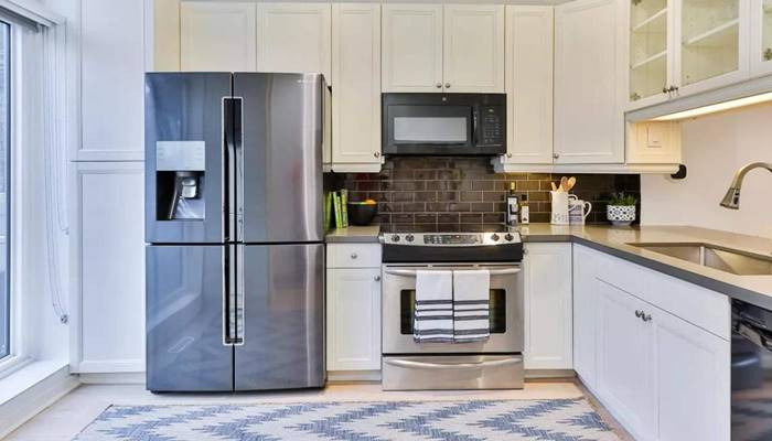 Phân vùng giữa tủ lạnh và nhà bếp Phân vùng giữa tủ lạnh và nhà bếp