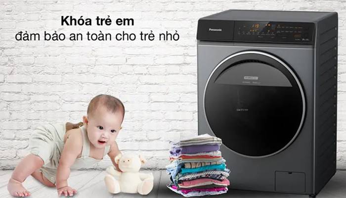 Tính năng khóa trẻ em của máy giặt Pananasonic Tính năng khóa trẻ em của máy giặt Pananasonic