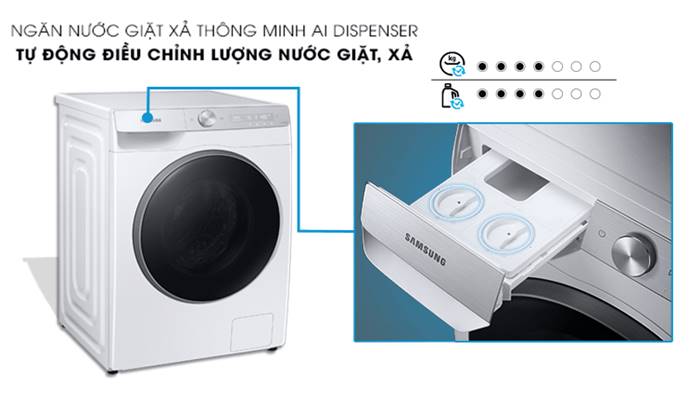 Tự động cân chỉnh lượng nước giặt xả Tự động cân chỉnh lượng nước giặt xả