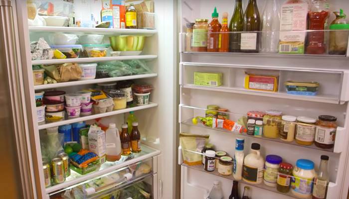 Tủ lạnh chứa quá nhiều thực phẩm Tủ lạnh chứa quá nhiều thực phẩm