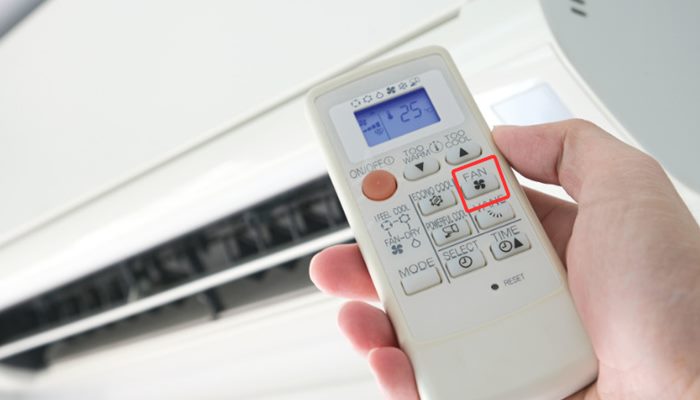 Bật sai chế độ sang quạt gió Bật sai chế độ sang quạt gió