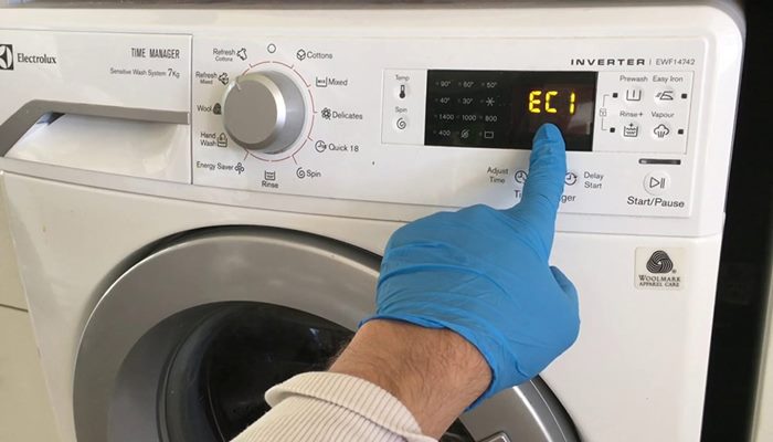 Nguyên nhân máy giặt Electrolux báo lỗi EC1 Nguyên nhân máy giặt Electrolux báo lỗi EC1