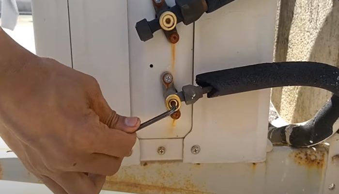 Khóa gas cục nóng Khóa gas cục nóng