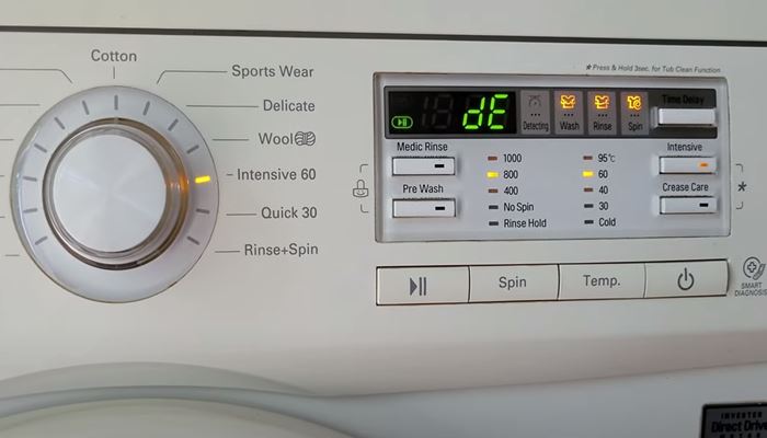 Lỗi dE trên máy giặt LG là gì? Lỗi dE trên máy giặt LG là gì?